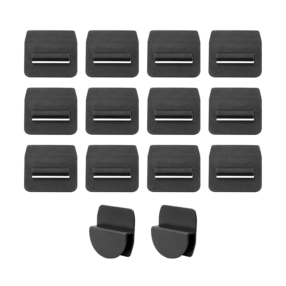 12-Pack Sunshade Clips For Tesla Model 3/Y/S/X - ABS+PC, Keeps Sunshades Secure