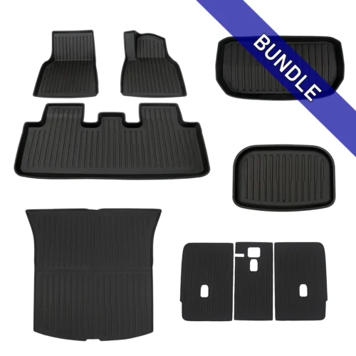 Bundle: Floor Mats & Liners Full Set ~ Model Y (2022-2024)