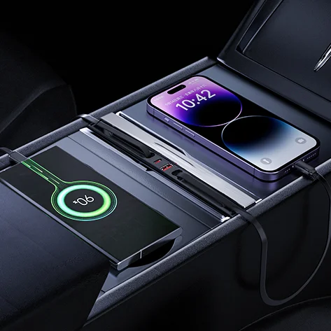Phone Charging Station ~ Model Y L (2026) / Model Y (2025-2026) / Model 3 (2024-2026)