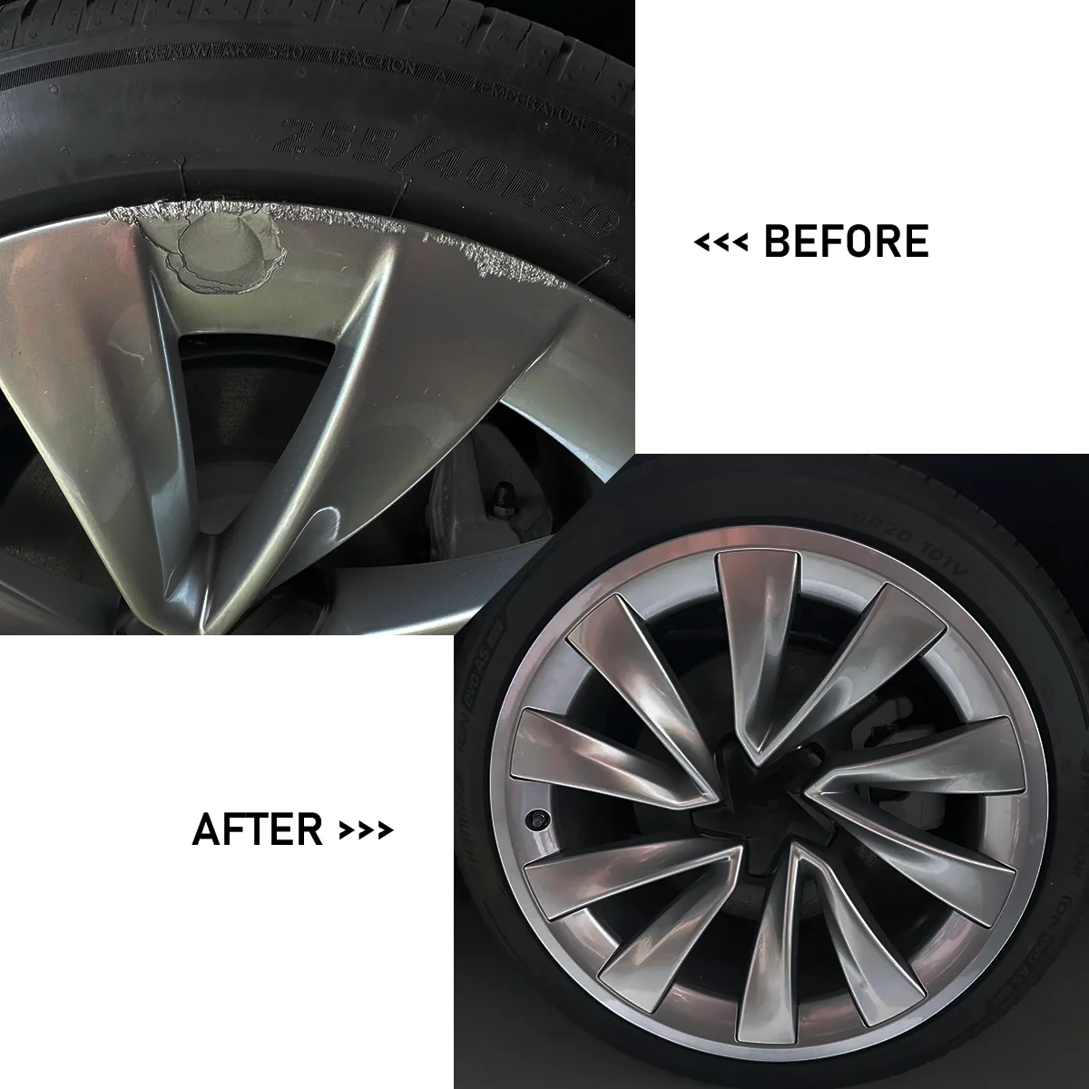 20" Helix Wheel Edge Cover - Dark Grey ~ Model Y (2026) - Image 6